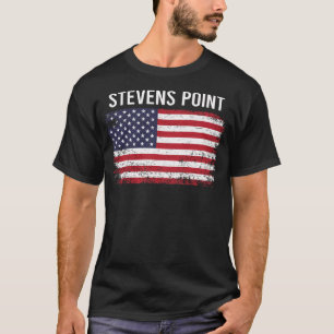 T-shirt Drapeau américain Grunge Stevens Point
