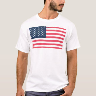 T-shirt Drapeau américain Grunge USA Drapeau Patriotique H