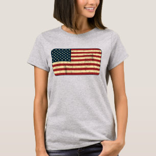 T-shirt Drapeau américain Grungy