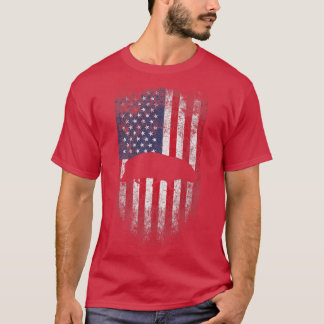 T-shirt Drapeau américain Guinée Pig USA 4 juillet Premium