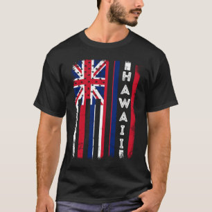 T-shirt Drapeau américain Hawaii Drapeau de l'État d'Hawai