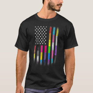 T-shirt Drapeau Américain Homosexuel Lgbt Lgbtq Drapeau 20