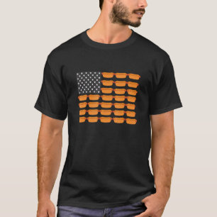 T-shirt Drapeau américain Hot Dog