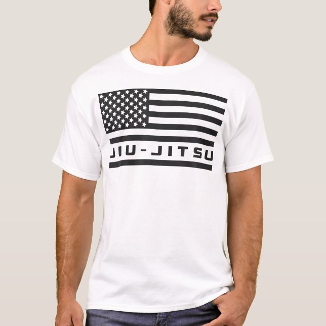 T-shirt Drapeau américain Jiu Jitsu Apparel - Jiu Jitsu (Devant)