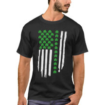 Drapeau américain Jour de la Saint Patrick Shamroc