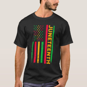 T-shirt Drapeau américain Jour de l'histoire des Noirs Afr