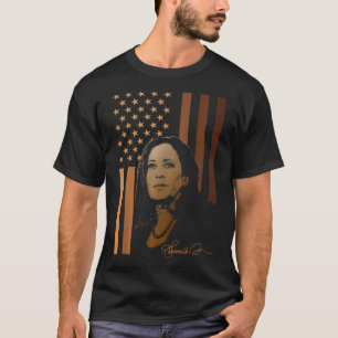 T-shirt Drapeau américain Kamala Harris 2024 Madame la Pré