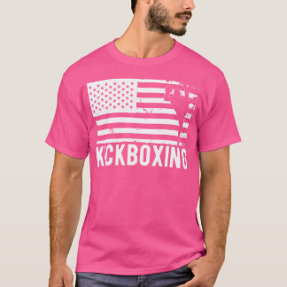 T-shirt Drapeau américain Kickboxer