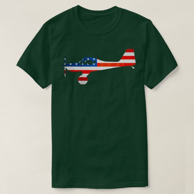 T-shirt Drapeau américain KitFox (Design devant)