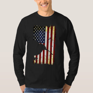 T-shirt Drapeau américain Kiwi Silhouette 4 juillet