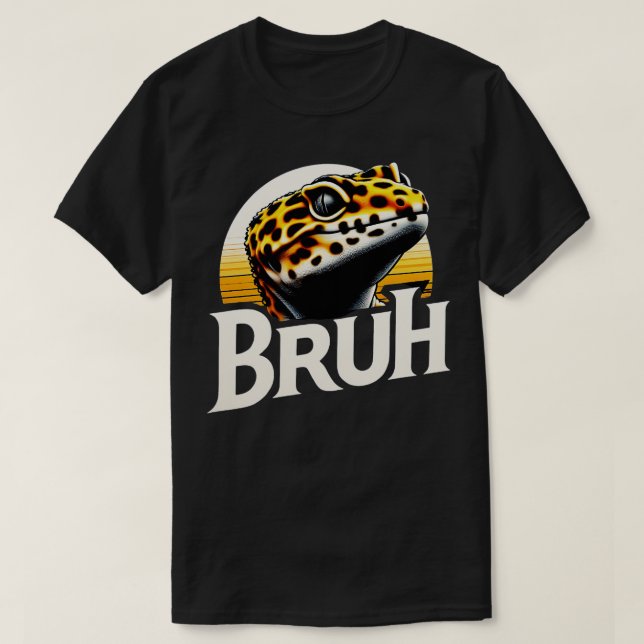 T-shirt Drapeau américain Leopard Gecko (Design devant)