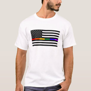 T-shirt Drapeau américain LGBTQ