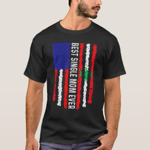 T-shirt Drapeau Américain Liban Drapeau Meilleur single ma