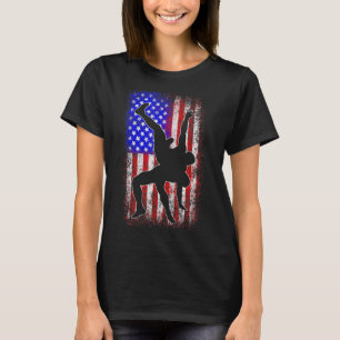 T-shirt Drapeau américain lutte T Chemise Drapeau américai