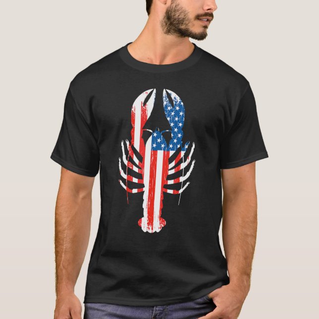 T-shirt Drapeau Américain Mardi Gras Fleur De Lis (Devant)