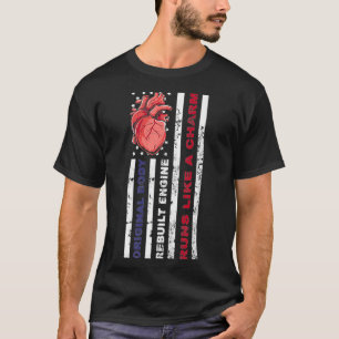 T-shirt Drapeau américain - Mécanicien Open Heart Surger