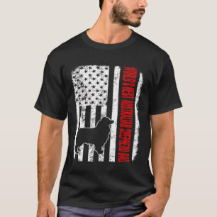 T-shirt Drapeau américain Meilleur Berger Australien