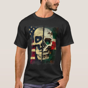 T-shirt Drapeau américain Mexique Mexique Mexique Drapeau