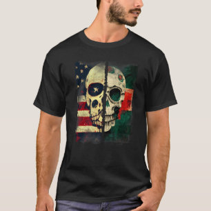 T-shirt Drapeau américain Mexique Mexique Mexique Drapeau