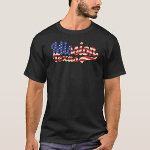 T-shirt Drapeau américain Mission City Texas
