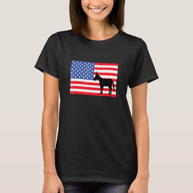 T-shirt Drapeau américain Mule (Devant)