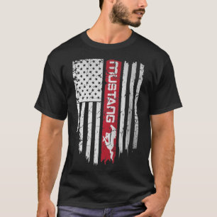 T-shirt Drapeau américain Mustang