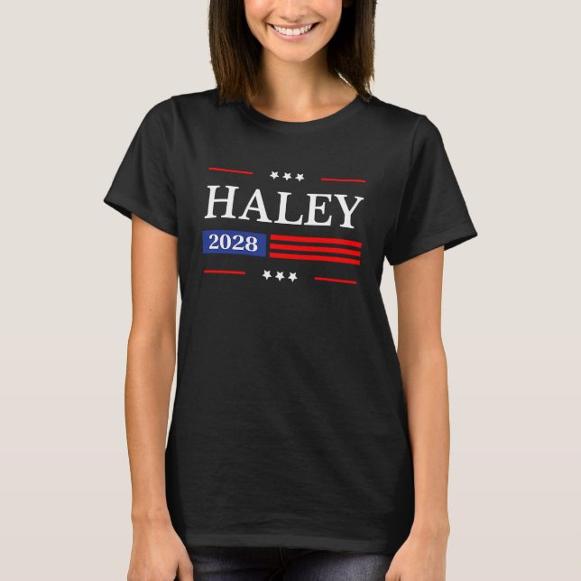 T-shirt Drapeau américain Nikki Haley 2028 (Devant)