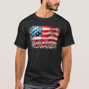 T-shirt Drapeau Américain Nous Le Peuple 1776 Patriotique