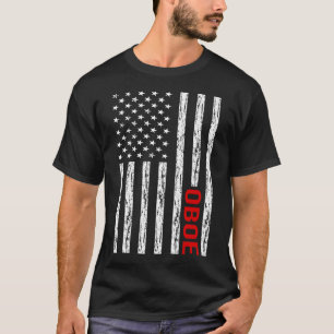 T-shirt Drapeau américain Oboe