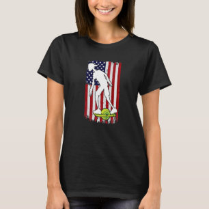 T-shirt Drapeau américain onewheel skateboard Float O