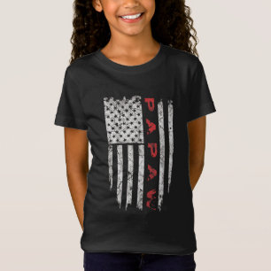 T-Shirt Drapeau américain Papaw Grand-père Cadeaux Hommes