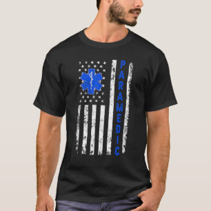 T-shirt Drapeau américain paramétré vintage pour EMS EMS M