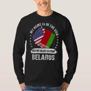 T-shirt Drapeau américain Patriot Biélorussie Bélarussien