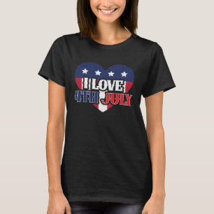 T-shirt Drapeau américain Patriotic America 4 juillet Amér