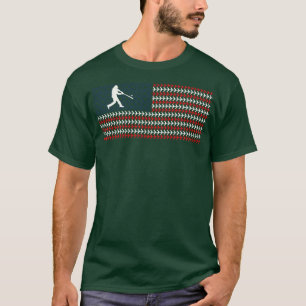 T-shirt Drapeau américain Patriotic Baseball 2