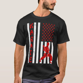 T-shirt Drapeau américain Patriotic Karate