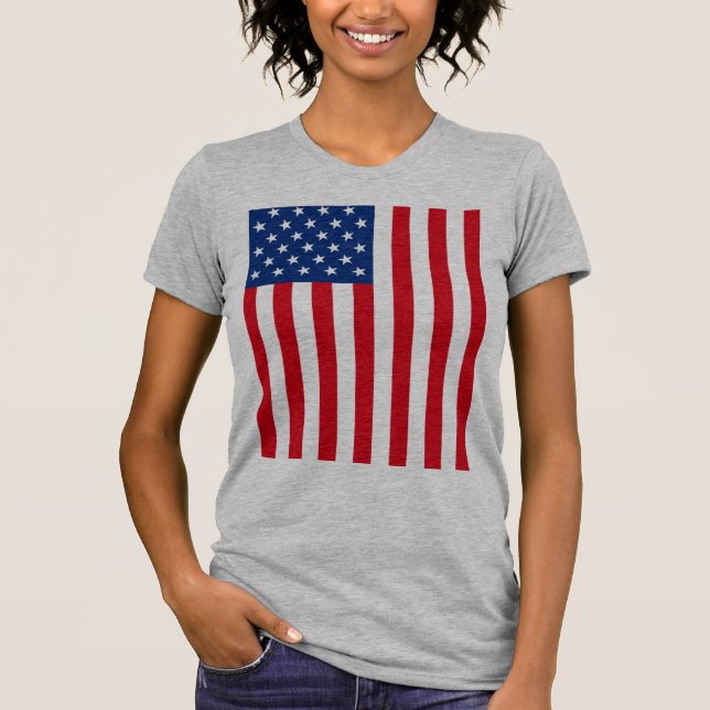 T-shirt Drapeau américain patriotique (Devant)