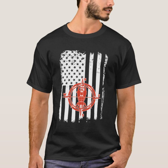 T-shirt Drapeau américain patriotique (Devant)
