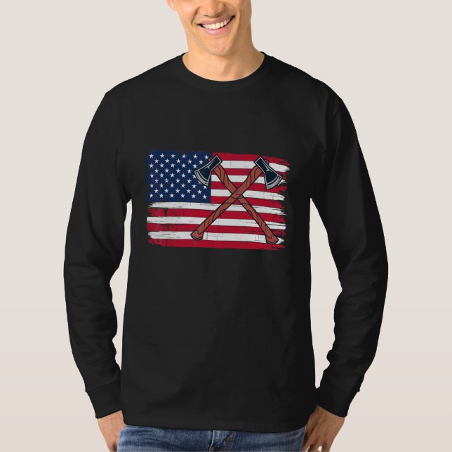 T-shirt Drapeau américain patriotique (Devant)