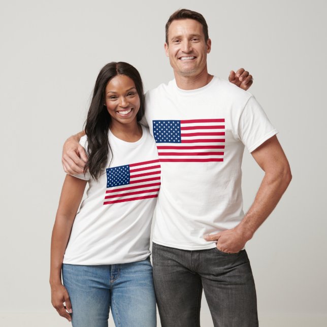T-Shirt Drapeau Américain Patriotique (Unisexe)