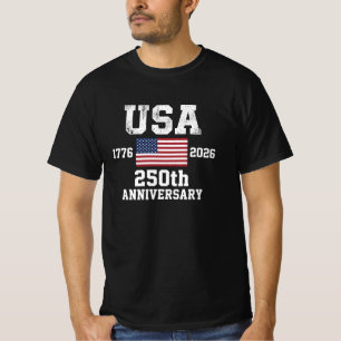 T-shirt Drapeau américain patriotique 250e anniversaire Ét