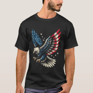 T-shirt Drapeau américain patriotique 4 juillet