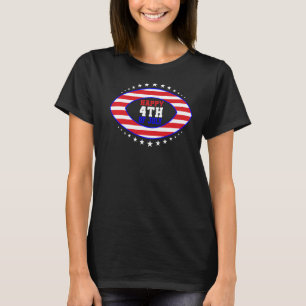 T-shirt Drapeau américain patriotique 4 juillet football