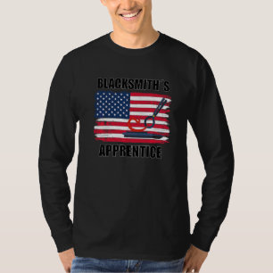 T-shirt Drapeau américain patriotique Blacksmith Apprentic