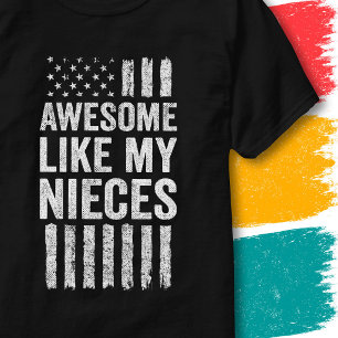 T-shirt Drapeau américain patriotique génial comme mes niè