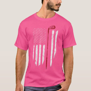 T-shirt Drapeau Américain Patriotique Golf Pour 4 juillet