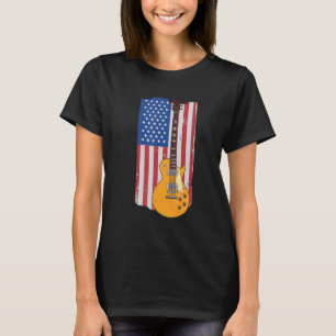 T-shirt Drapeau américain patriotique guitare guitariste b