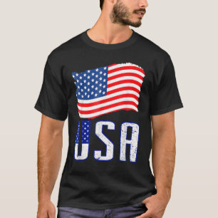 T-shirt Drapeau américain Patriotique Hommes Femmes Usa 4