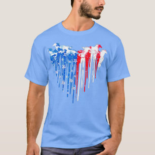T-shirt Drapeau américain Patriotique Horse - Cheval Vinta