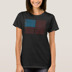 T-shirt Drapeau américain Patriotique Mécanique Camion